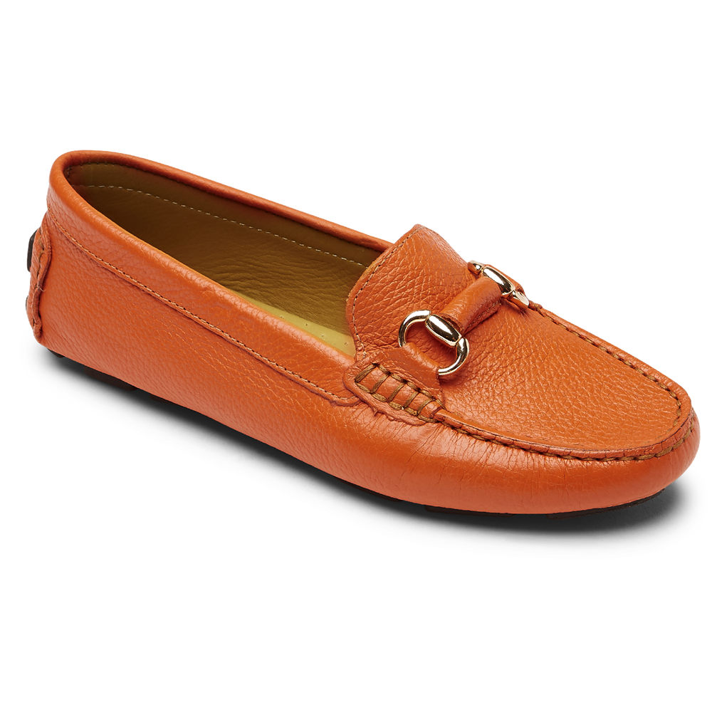 Rockport Womens Loafers Orange - Bayview Bit Keeper - UK 408-XPOQAY